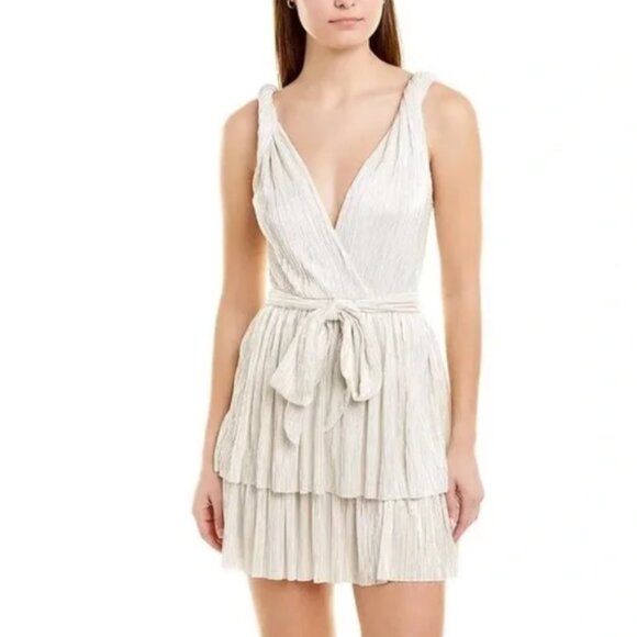 Sabina Musayev Cream Mini Dress - Picture 1 of 7